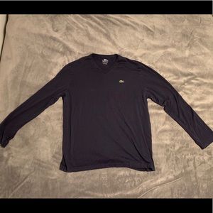 Lacoste Long Sleeve Navy Blue Sz 7 (XL)